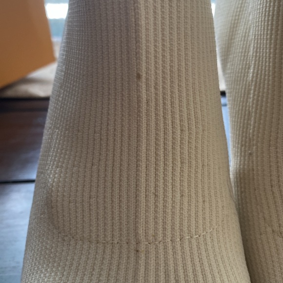 Chase & Chloe cream white sock ankle boot - Picture 7 of 8